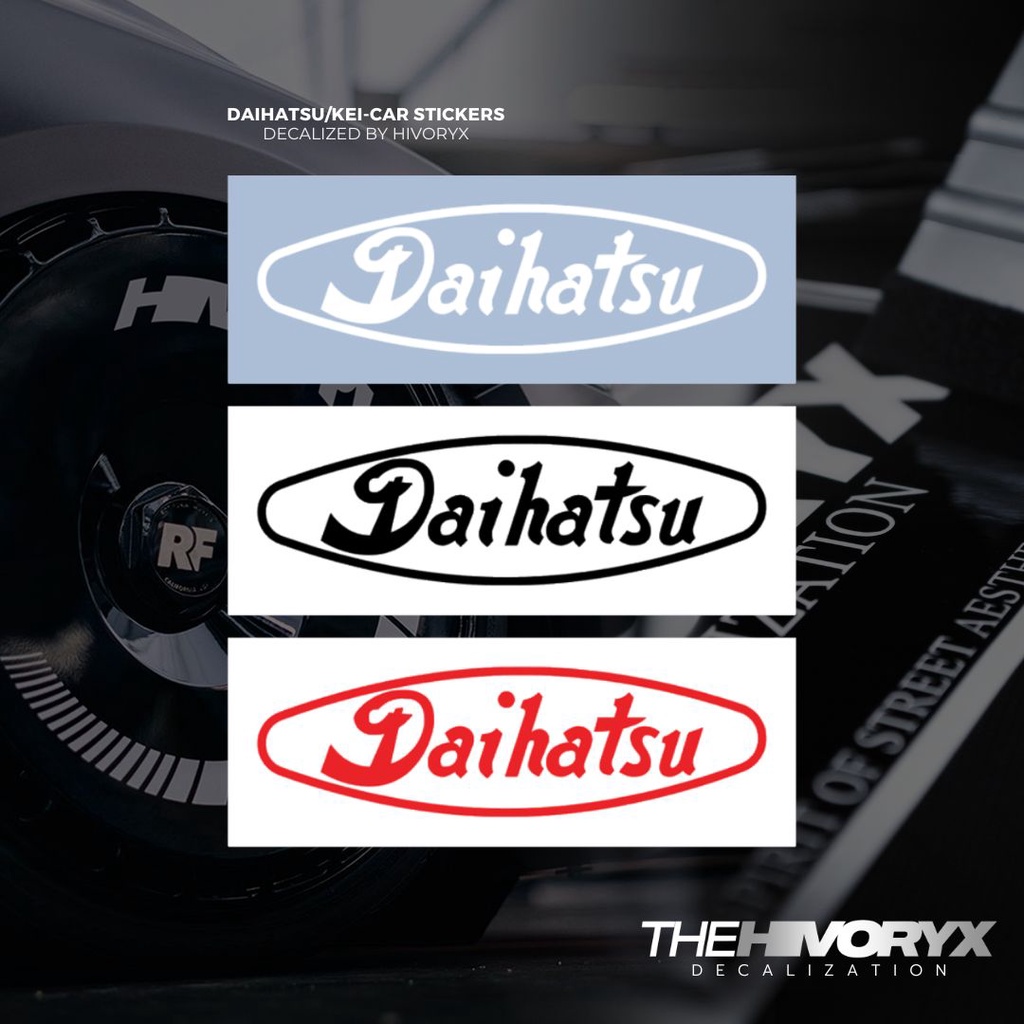 CLASSIC DAIHATSU LOGO 1951-1957DAIHATSU/TOYOTA/KEI CAR/KCAR CAR DECAL AUTOMOTIVE DIE-CUT STICKER – H