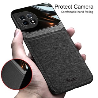 เคสโทรศัพท์มือถือหนัง TPU นิ่ม กรอบเงา กันกระแทก สําหรับ OnePlus 11 5G OnePlus11 One Plus 11 5G