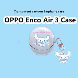 【ของแท้ บูติก】เคสหูฟัง แบบนุ่ม ใส น่ารัก สําหรับ OPPO Enco Air 3