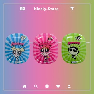 เคสหูฟังไร้สาย กันกระแทก ลายการ์ตูน Powerpuff Girls สําหรับ Airpods 2 Pro Air Pod 3 Airpod 1 Pro2