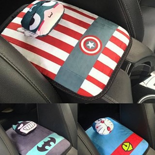 Creative Car Armrest Box Cushion Universal Cute Cartoon Car Interior Decoration Car Central Armrest Storage Area Cover dSvK