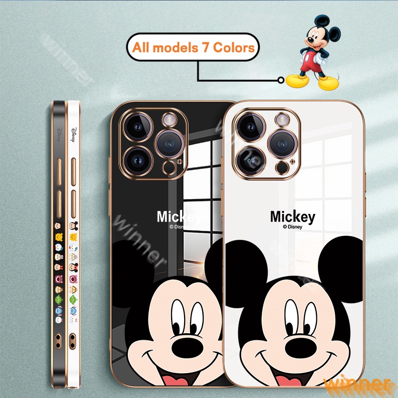 เคส iPhone 14 pro max 14 pro 14 plus 14 13 pro max 13 pro 13 โทรศัพท์มือถือแบบนิ่ม ลายดิสนีย์ มิกกี้เมาส์ 31AMQ สําหรับ