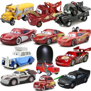 โมเดลรถยนต์ Pixar Cars 2 3 Lightning Mcqueen Miss Fritter Mater 1:55 ของเล่นสําหรับเด็ก