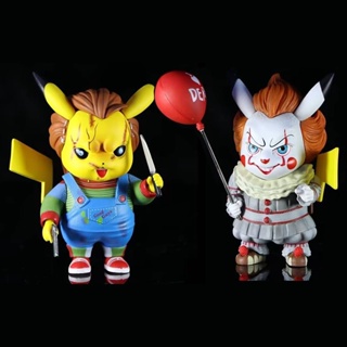 Ns3 โมเดลฟิกเกอร์ ปิกาจู คอสเพลย์ Chucky Pennywise ของเล่น ของขวัญ สําหรับเด็ก ตกแต่งบ้าน เก็บสะสม