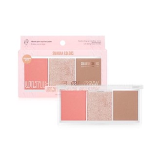 Sivanna Ultimate Glow Sugar Face Palatte #HF189 : ซิวานน่า อัลติเมท โกลว์ บลัชออน ไฮไลท์ คอนทัวร์ x 1 ชิ้น alyst