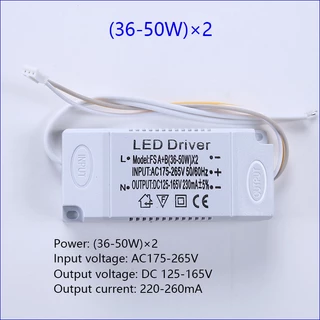 อะแดปเตอร์ไดร์เวอร์ LED 3 สี สําหรับหม้อแปลงไฟ LED AC220V 12-24W 24-40W 36-50W