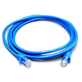 NAVA IT LAN ETHERNET CABLE CAT6 สีฟ้า สายแลน 1000mbps ความยาว 1.5/2/3/5 เมตร ประกัน 1 ปี