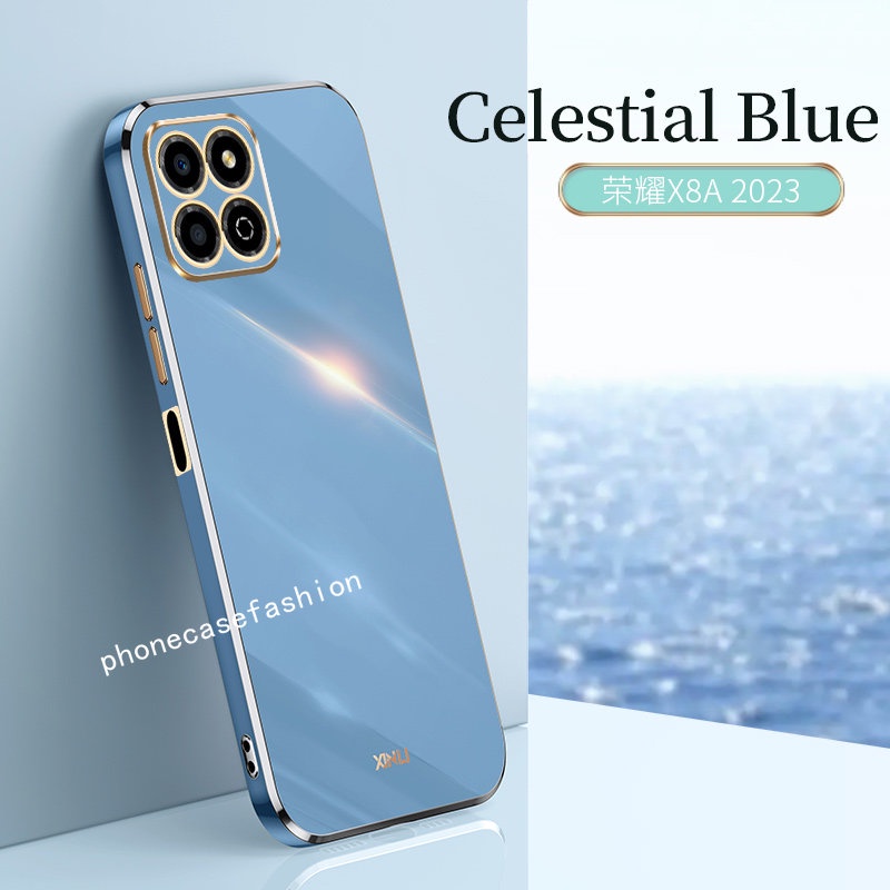 เคสโทรศัพท์มือถือแบบนิ่ม กันกระแทก กันรอยเลนส์กล้อง 6D สําหรับ Honor X8A X8 X6A X6 4G 5G 2023 HP