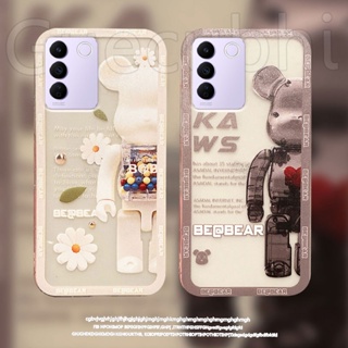 เคสโทรศัพท์มือถือ ซิลิโคนนิ่ม แบบใส ลายหมี สําหรับ Vivo V27 V27e V27Pro 5G 2023 V27 Pro 5G