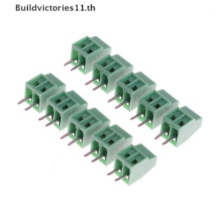 Buildvictories11 บล็อกขั้วต่อสกรู PCB KF128 2.54 มม. 2 ขั้ว 10 ชิ้น