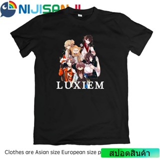 เสื้อยืดแขนสั้นJason LUXIEM NIJISANJI Vtuber เสื้อยืดแขนสั้นลําลอง ทรงหลวม พิมพ์ลายกราฟฟิคอนิเมะ พลัสไซซ์ สําหรับผู้ชาย