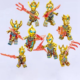 การ์ตูนอะนิเมะ Golden Warrior Building Blocks ของเล่นสําหรับเด็ก Minifigures ของขวัญวันเกิด