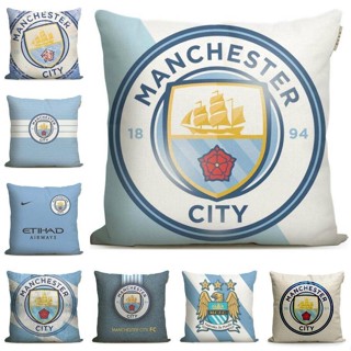 Manchester City F.C.Football Team หมอนเบาะรองเอว โซฟา ข้างเตียง ของขวัญ สําหรับรถยนต์