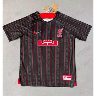 เสื้อกีฬาแขนสั้น ลายทีมชาติฟุตบอล Liverpool James Co Branded Edition 2324 ชุดเยอรมนี สีดํา สําหรับผู้ชาย ไซซ์ S-XXL