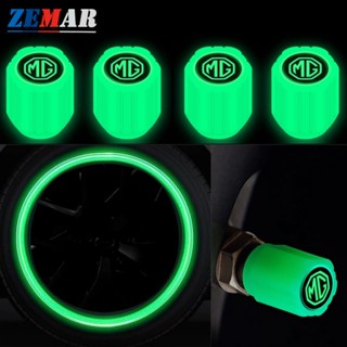 4Pcs MG For hs zs ep MG5 MG3 ev 5 6 2022 Luminous Universal Car Tire Valve Caps Common to Motorcycle Bicycle Car Accessories