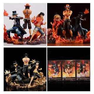 ((พร้อมส่ง) โมเดลฟิกเกอร์ Pirate DXF Ace Sabo Luffy Three Brothers J7TS