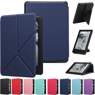 เคสหนัง PU ฝาพับ พร้อมขาตั้ง สําหรับ Amazon All-New Kindle Paperwhite 1 2 3 4 10th Gen 2017 2018 2019