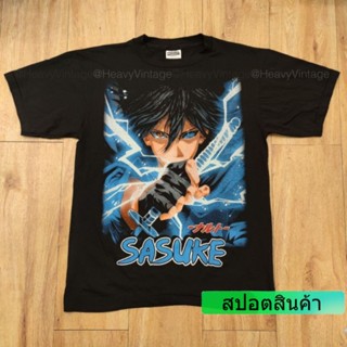 เสื้อยืดแขนสั้น(B)SASUKE NARUTO เสื้อลายการ์ตูน เสื้อวง เสื้อทัวร์S-5XL