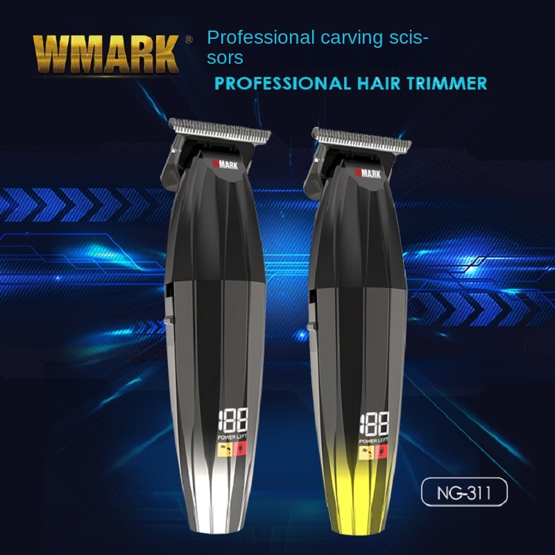 WMARK ของ-311รายละเอียดตัดแต่งคําแกะสลักเครื่องหมายผลักดันสีขาวน้ํามันหัวตัดผมตัดผมไฟฟ้าตัดผมขนาดเล็