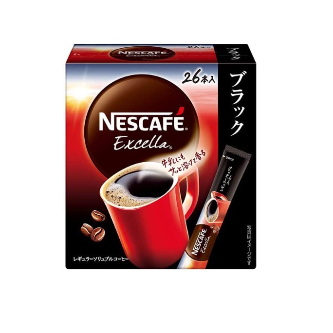 Sale - Nescafe Excella Stick กาแฟดํา - 26 แท่ง / 42 แท่ง (ผลิตในญี่ปุ่น) (ส่งตรงจากญี่ปุ่น)
