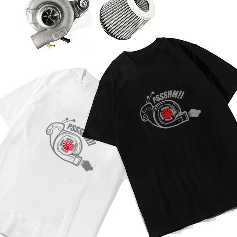 Attitude Turbo Crawneck เสื้อยืด Street Car TD04 GT25 Racing Car Culture เสื้อปรับแต่งโรงงาน Turbo ค