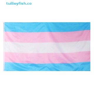 Tuilieyfish ธงทรานส์เจนเดอร์ LGBT 90*150 ซม. 1 ชิ้น