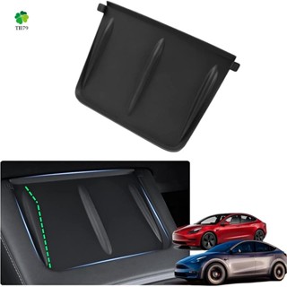 Wireless Charging Mat Black Accessories for 2017-2022 Tesla Model 3 Model Y, Anti-Skid Silicone Mat,Center Console Wireless Charger Cover