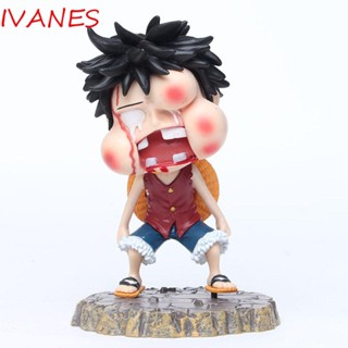 Ivanes โมเดลฟิกเกอร์ Pvc Luffy ของเล่นสําหรับเด็ก