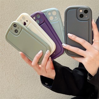 เคสโทรศัพท์มือถือ ซิลิโคนนิ่ม สีพื้น เรียบง่าย สําหรับ Apple Iphone 14pro max 14plus 11 13 12pro