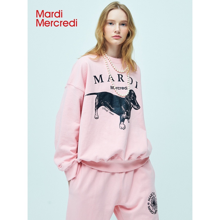 Mardi Mercredi dachshund เสื้อกันหนาวลําลอง พิมพ์ลาย สําหรับผู้ชาย และผู้หญิง