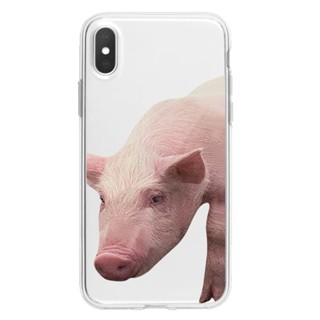 เคสโทรศัพท์มือถือแบบนิ่ม tpu ใส กันกระแทก ลายหมู สําหรับ Iphone xr 14 xsm pro 11 14pro max 6 12 mini 8 plus 14plus X 13 mini 14pro 13 se 12 max se 7