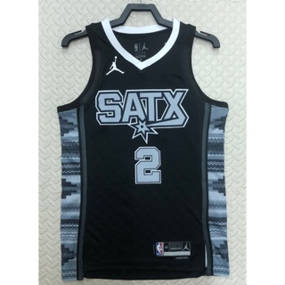 ขายดี 2023 nba San Antonio Spurs No. เสื้อกีฬาบาสเก็ตบอล ลายทีม Leonard สีดํา จํานวนจํากัด 2 ชิ้น