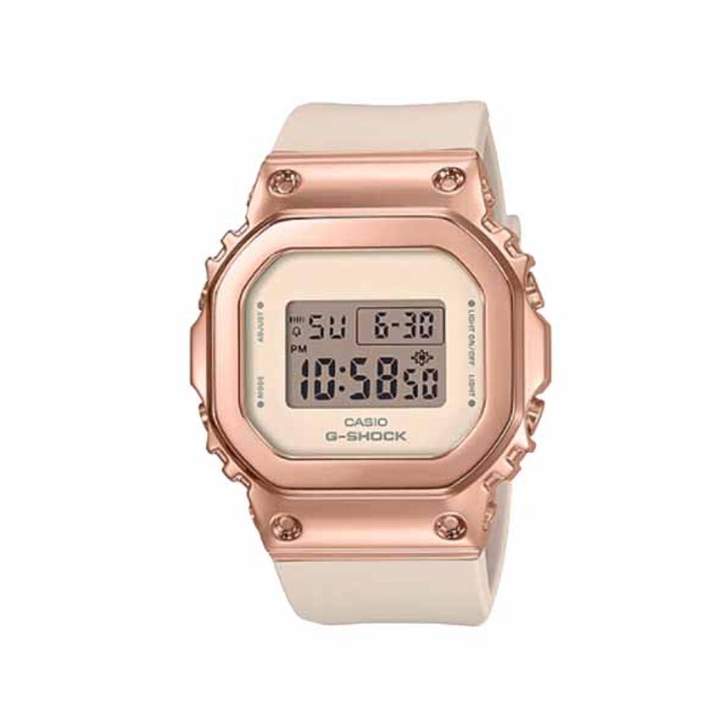 CASIO G-SHOCK พร้อมส่ง นาฬิกาข้อมือ นาฬิกากันน้ำ นาฬิกาของแท้ ประกันศูนย์ CMG 1 ปี ผ่อน0%รุ่น GM-S5600PG-4 นาฬิกาสีชมพู