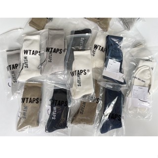 Wtaps ถุงเท้ากีฬา ปักลายตัวอักษร สไตล์ฮาราจูกุ สําหรับผู้หญิง และผู้ชาย