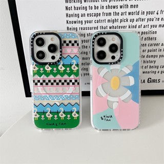 【The Story of wallflower duck】CASETiFY เคสโทรศัพท์มือถืออะคริลิค แบบแม่เหล็ก ลายตัวอักษร สําหรับ iPhone 14 Pro MAX 11 12 13 Pro MAX 14 Plus