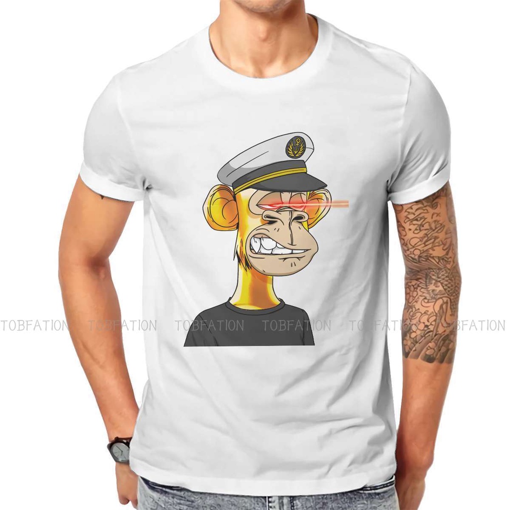 Bored Ape Yacht Club 3749 O คอ TShirt NFT Non Fungible Tokens ผ้าฝ้ายแท้ Basic T เสื้อผู้ชาย Tops คว