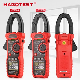 Habotest HT208 มัลติมิเตอร์ แคลมป์มิเตอร์ แบบมืออาชีพ NCV ดิจิตอล แคลมป์มิเตอร์