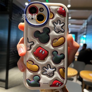 เคสโทรศัพท์มือถือ กันกระแทก ลายการ์ตูนมิกกี้เมาส์ สามมิติ สําหรับ iPhone14pro max 13 12 11 11