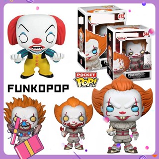 FUNKO POP ตัวตลกโซลมือกลับสํานักงานบอยโมเดลเครื่องประดับของเล่นไอทีผีตุ๊กตาเลื่อยโซ่ยนต์ Cry Chachi Figure