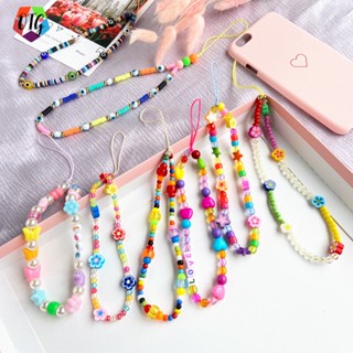 Phone Case Chain พร้อมส่ง สายคล้องโทรศัพท์มือถือ สายคล้องมือลูกปัด ลูกปัดตกแต่งโทรศัพท์กับโบว์น่ารัก