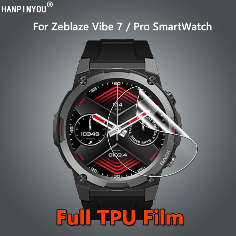 สําหรับ Zeblaze Vibe 7 / Pro Lite SmartWatch Ultra Slim ใส นิ่ม TPU ฟิล์มกันรอยหน้าจอ - ไม่ใช่กระจกนิรภัย