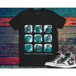 เสื้อยืด พิมพ์ลาย Disney James P Sullivan Moods น่ารัก สําหรับผู้ชาย และผู้หญิง