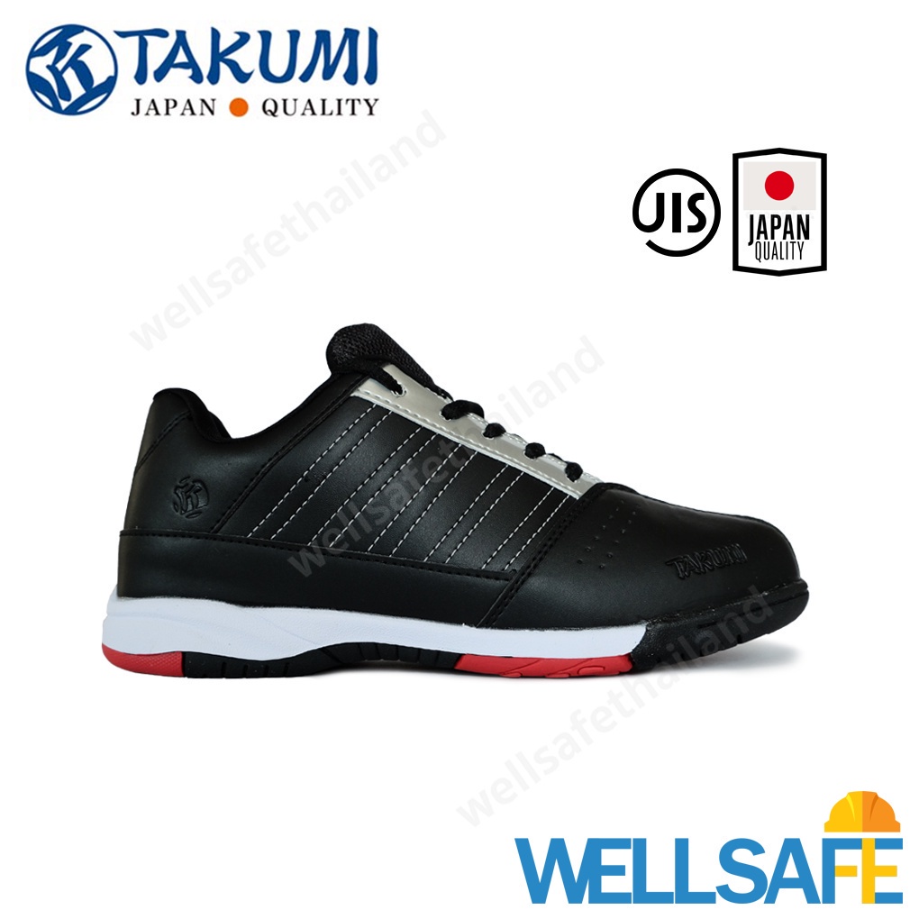 TOP🐼COD รองเท้าเซฟตี้ทรงสปอร์ต TAKUMI Ninja2 หัวเหล็ก สีดำ รองเท้าผ้าใบเซฟตี้ รองเท้านิรภัย Safety shoes มาตรฐานญี่ปุ่