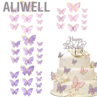 Aliwell 40X Cake Toppers Cupcake Butterflies Deco US