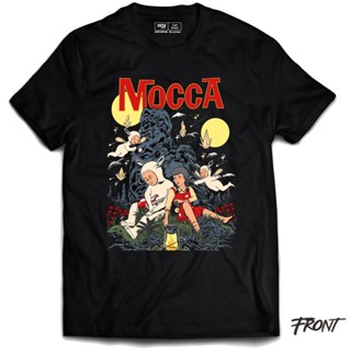 oversize T-shirt เสื้อยืด พิมพ์ลายงานศิลปะ Mocca Bootleg พรีเมี่ยม | โคมไฟดวงจันทร์ส่องแสง S-5XL