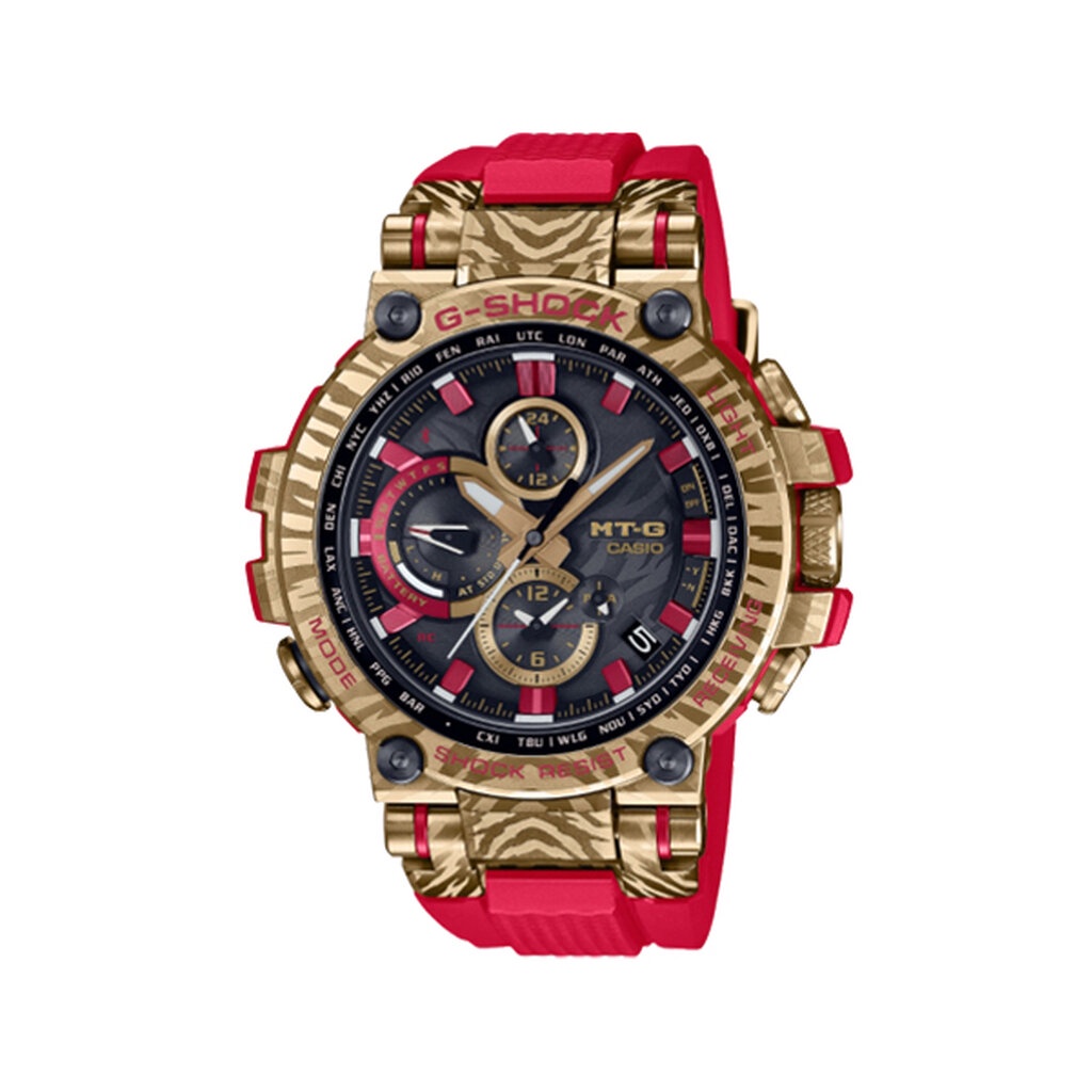 CASIO G-SHOCK นาฬิกาข้อมือ นาฬิกากันน้ำ นาฬิกาของแท้ ประกันศูนย์ CMG 1 ปี รุ่น MTG-B1000CX-4A นาฬิกาสีแดง