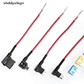 Vhdd อะแดปเตอร์ฟิวส์ฟิวส์ 12V Add-a-circuit TAP Micro Mini Standard Ford ATM APM Blade Auto Fuse พร้อมฟิวส์ 10A Blade สําหรับรถยนต์ TH