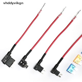 Vhdd อะแดปเตอร์ฟิวส์ฟิวส์ 12V Add-a-circuit TAP Micro Mini Standard Ford ATM APM Blade Auto Fuse พร้อมฟิวส์ 10A Blade สําหรับรถยนต์ TH