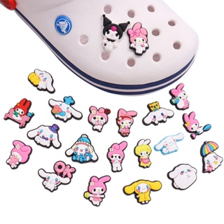 SANRIO อุปกรณ์เสริม จี้การ์ตูน My Melody Jibits Crocs สําหรับตกแต่งรองเท้าเด็ก