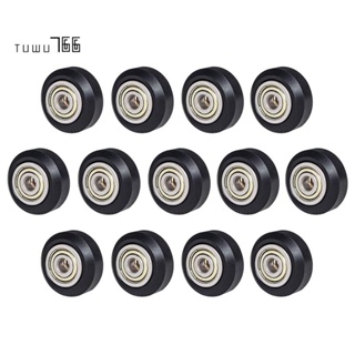 [13Pcs/Pack]3D Printer POM Pulley Wheels 625Zz Linear Bearing Ulley Passive Round Wheel Roller for Creality CR10,Ender 3